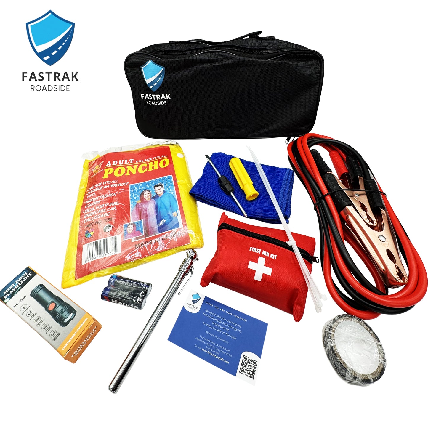 FasTrak Roadside– 12 in 1 Auto Emergency Breakdown Kit