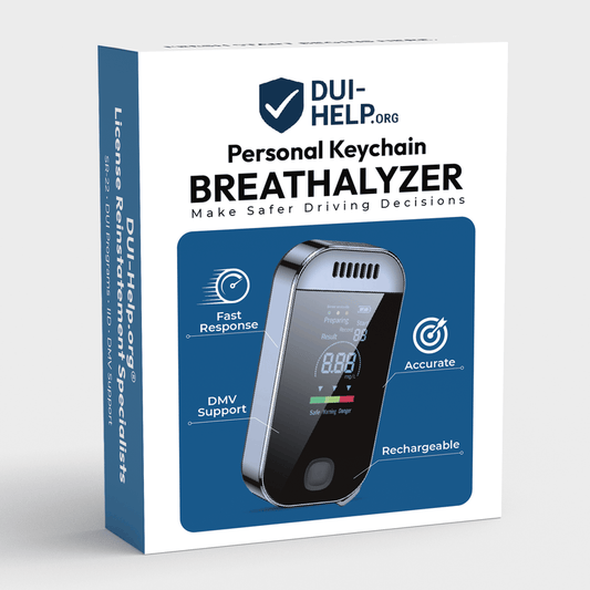 DHO Keychain Breathalyzer:  Portable Alcohol Tester with Digital Display